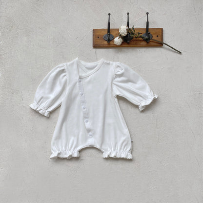 MyKids-USA® Autumn Hot Selling Baby Unisex Solid Color Long Sleeves Romper