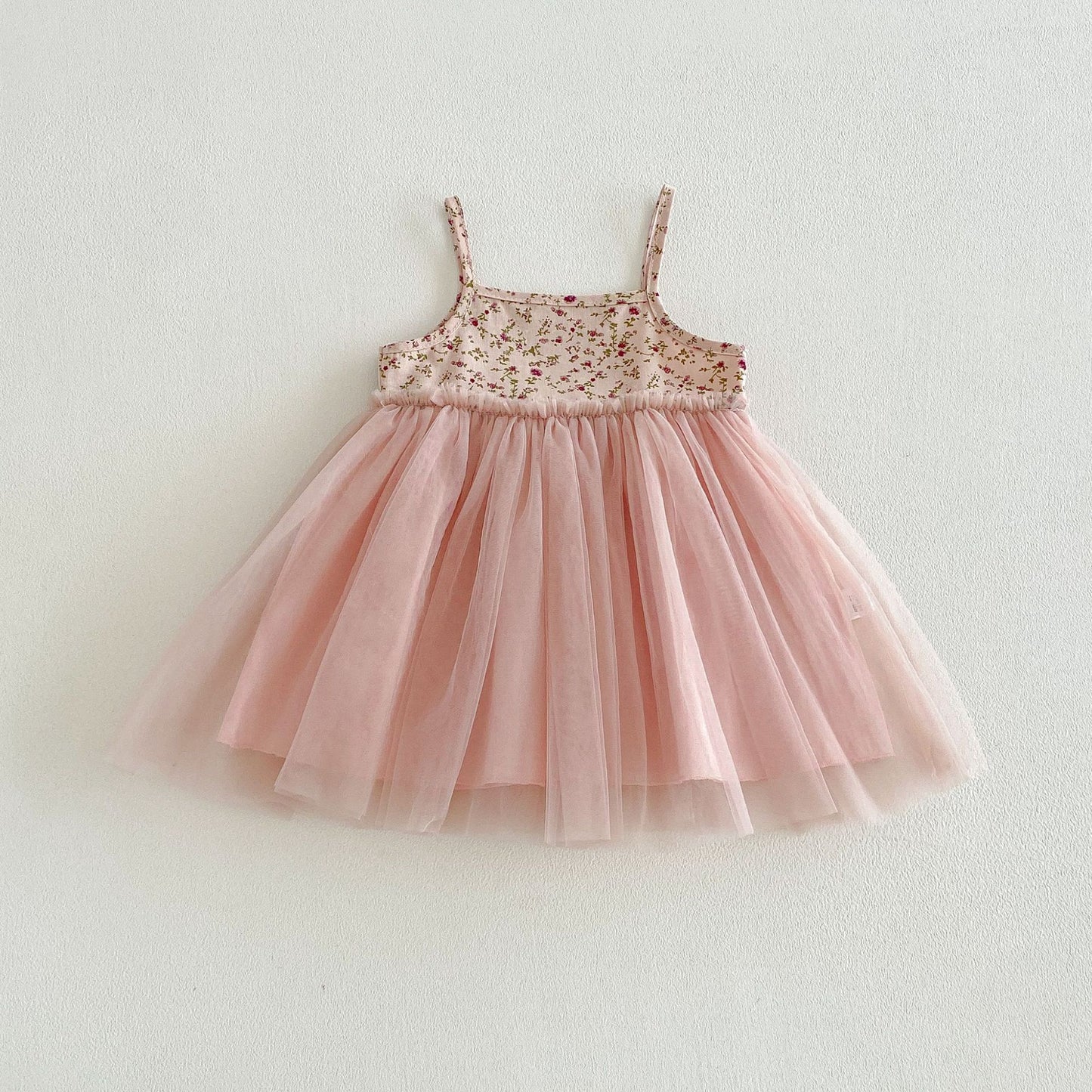 Summer Arrival Baby Girls Sleeveless Floral Pattern Color Patchwork Dress, MyKids-USA®, Baby & Children's Dresses, MyKids-USA - Size/Age - 73 (6-9M) - Color - Pink -  -  - TR2604202257-B.