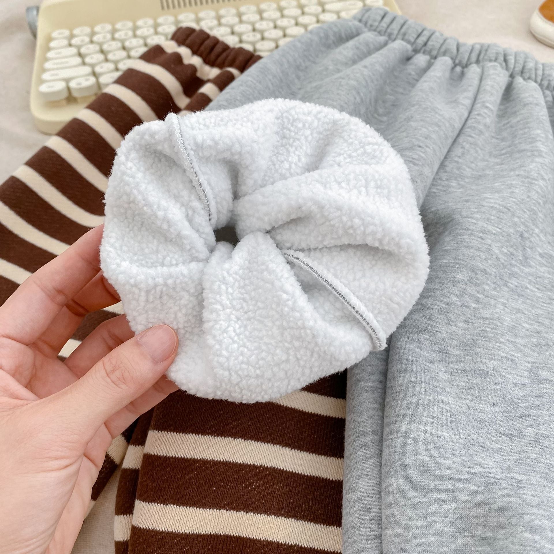 Autumn and Winter Arrival Casual Style Striped Pattern Fleece-Lined Pants for Baby and Kids, MyKids-USA®, Trousers, MyKids-USA -  -  -  -  -  -  - 