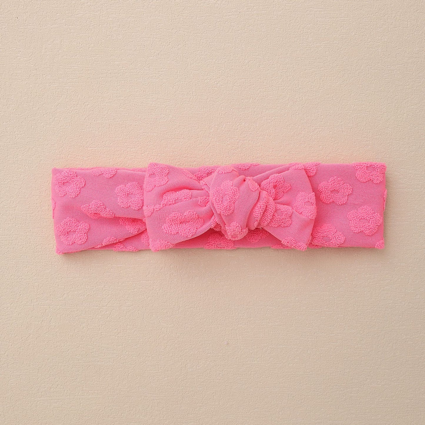 Elastic Baby Headband with Bow and Embroidered Flowers, MyKids-USA®, Hair Pins, Claws & Clips, MyKids-USA - Size/Age - Average Size (0-6Y） - Color - Red -  -  - TR2411282304-F.