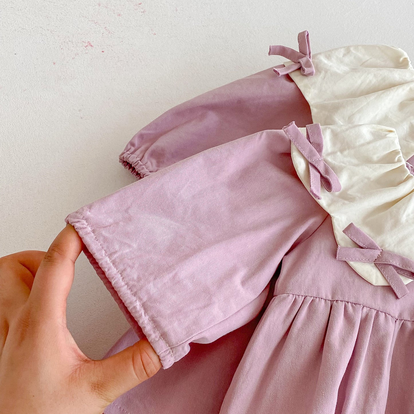 Autumn Baby Kids Girls Butterfly-bows Pattern Long-sleeved Purple Onesies and Dress – Princess Sister Matching Set, MyKids-USA®, Baby & Toddler Dresses, MyKids-USA -  -  -  -  -  -  - 