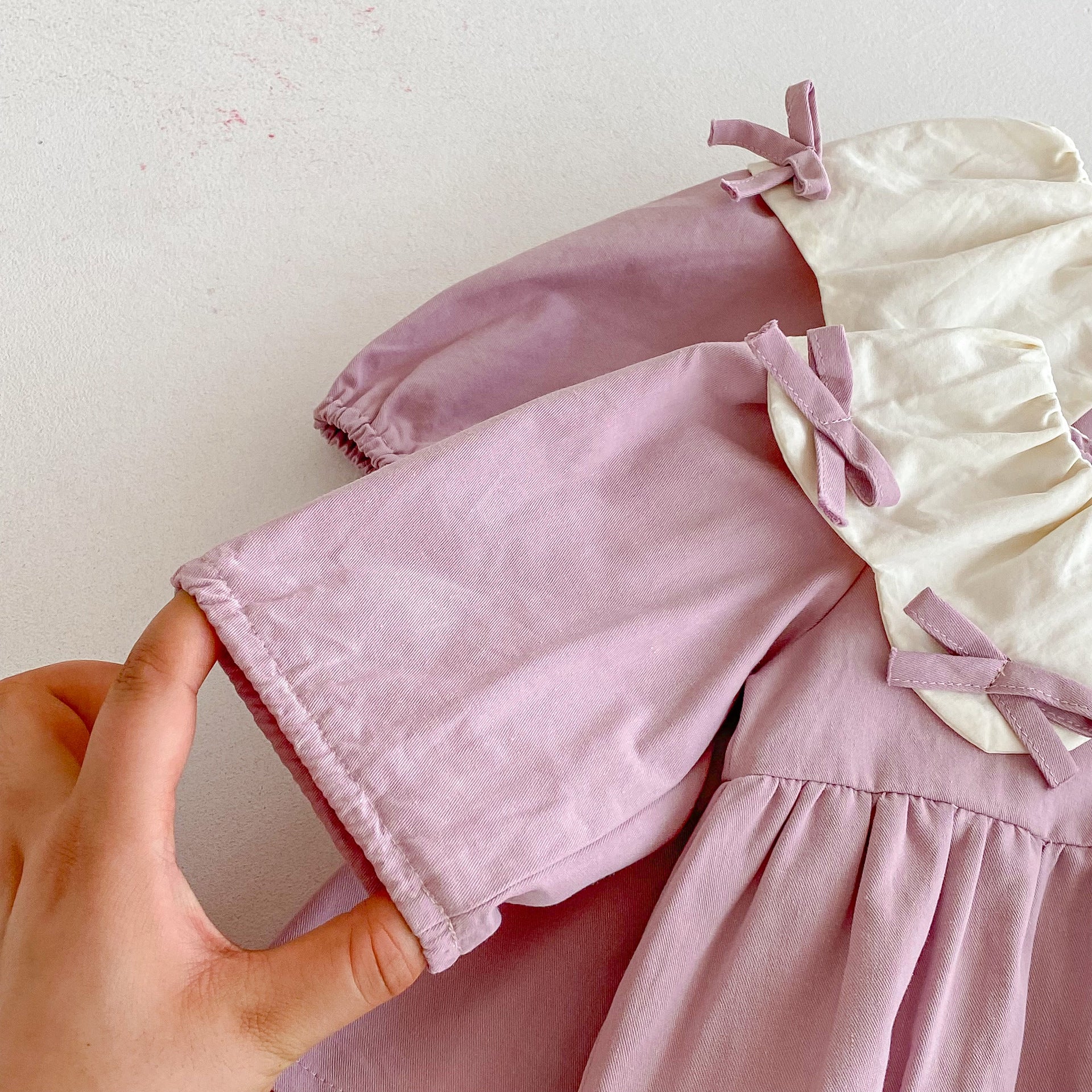 Autumn Baby Kids Girls Butterfly-bows Pattern Long-sleeved Purple Onesies and Dress – Princess Sister Matching Set, MyKids-USA®, Baby & Toddler Dresses, MyKids-USA -  -  -  -  -  -  - 