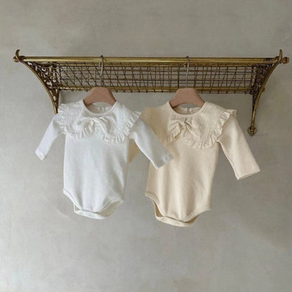 Autumn and Spring Arrival Baby Girls Solid Color Long Sleeves Bodysuit with Collar, MyKids-USA®, Bodysuits, MyKids-USA -  -  -  -  -  -  - .