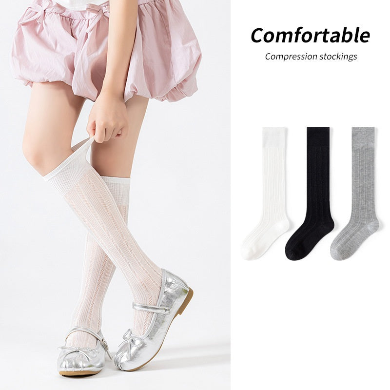 Summer Baby Kids Girls Breathable Thin Solid Color Stockings