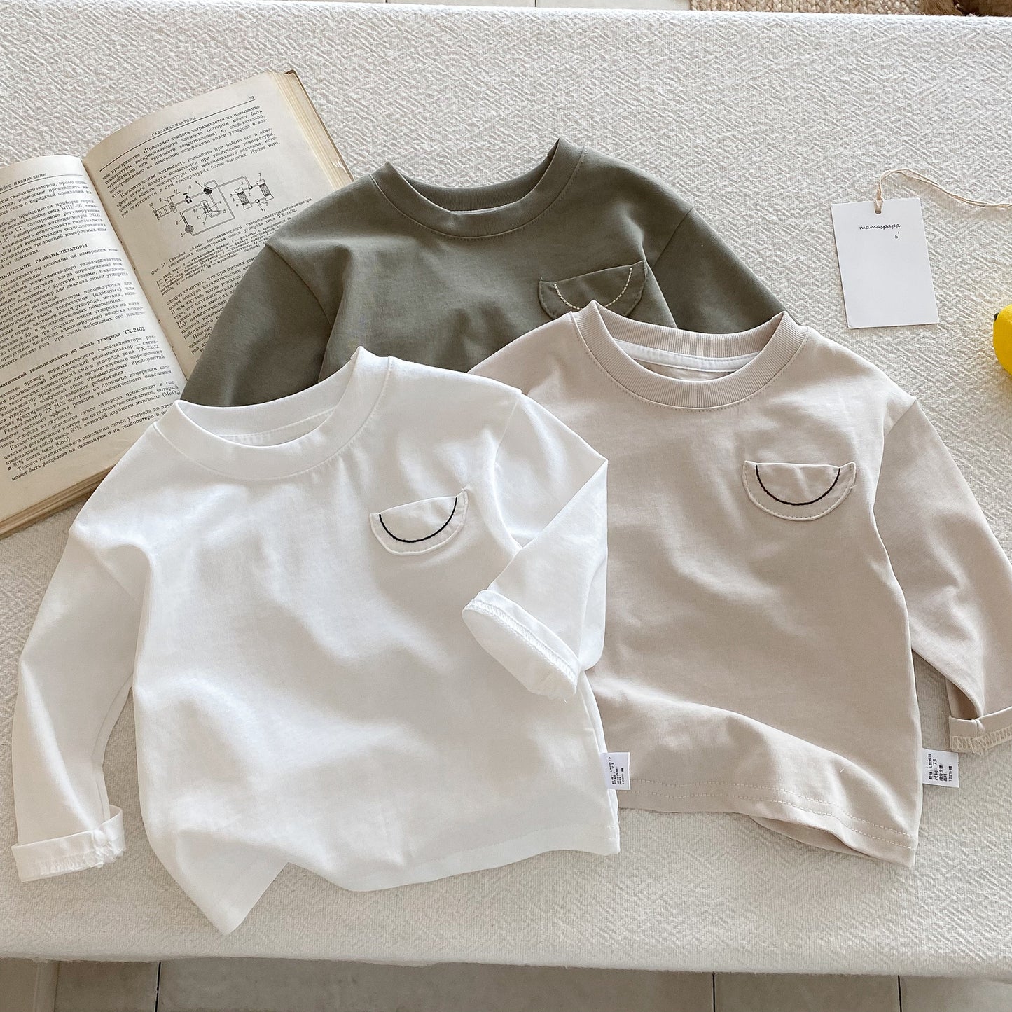 Autumn Arrival Baby Kids Unisex Casual Long Sleeves Crew Neck Top, MyKids-USA®, Baby & Toddler Tops, MyKids-USA -  -  -  -  -  -  - 
