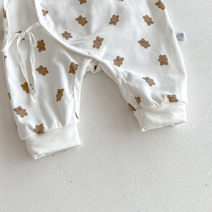 Autumn Arrival Baby Unisex Long Sleeves Teddy Bears Pattern Cute Rompers, MyKids-USA®, Baby One-Pieces, MyKids-USA -  -  -  -  -  -  - 