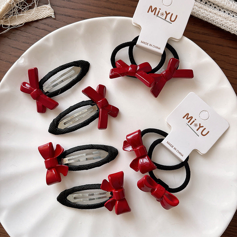Collection of 2 Versatile Cute Geometric Resin Decorated Hair Clips or Hair Ties, MyKids-USA®, Hair Pins, Claws & Clips, MyKids-USA -  -  -  -  -  -  - .