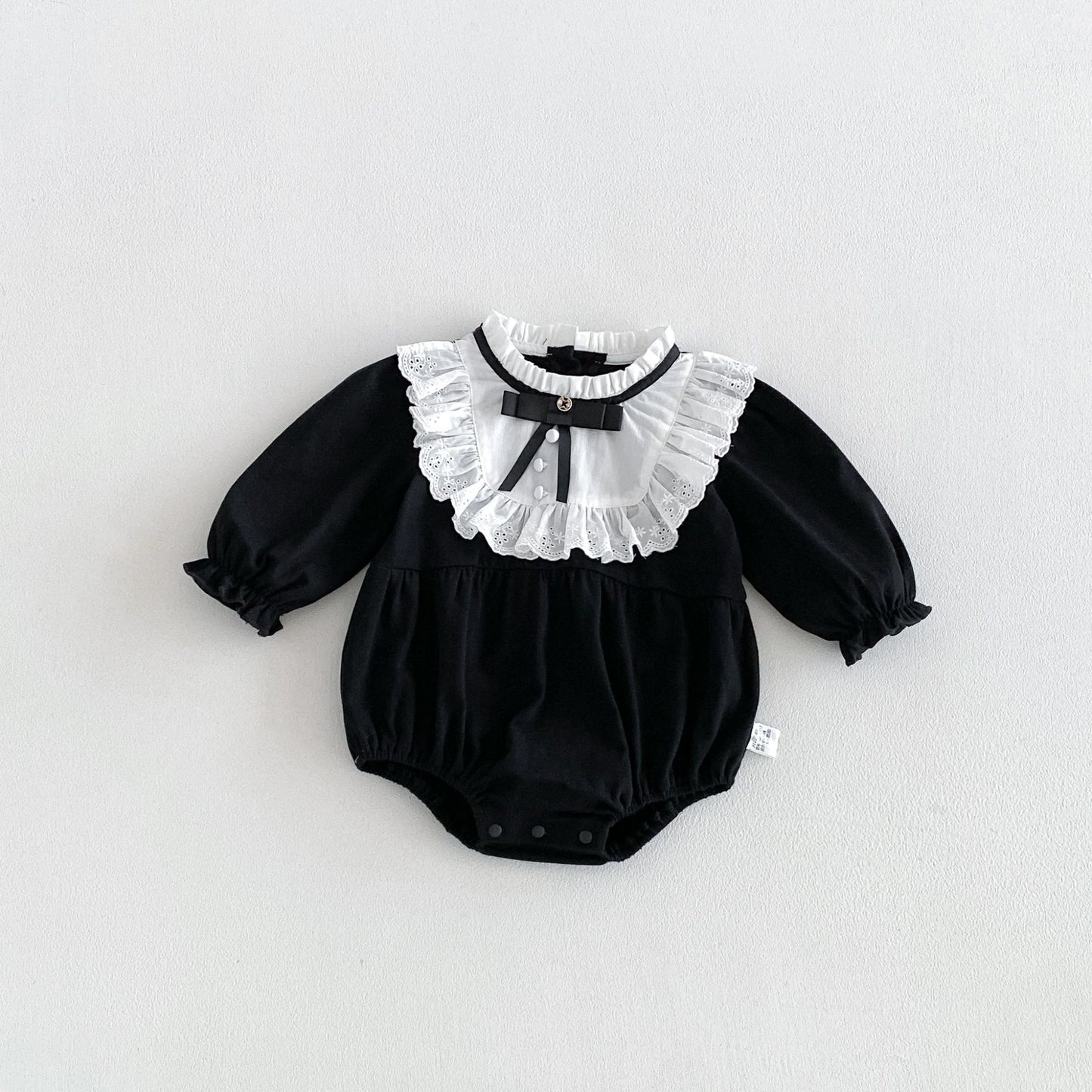 MyKids-USA® Autumn Arrival Baby Girls Long Sleeves Cute Color Patchwork Bodysuit