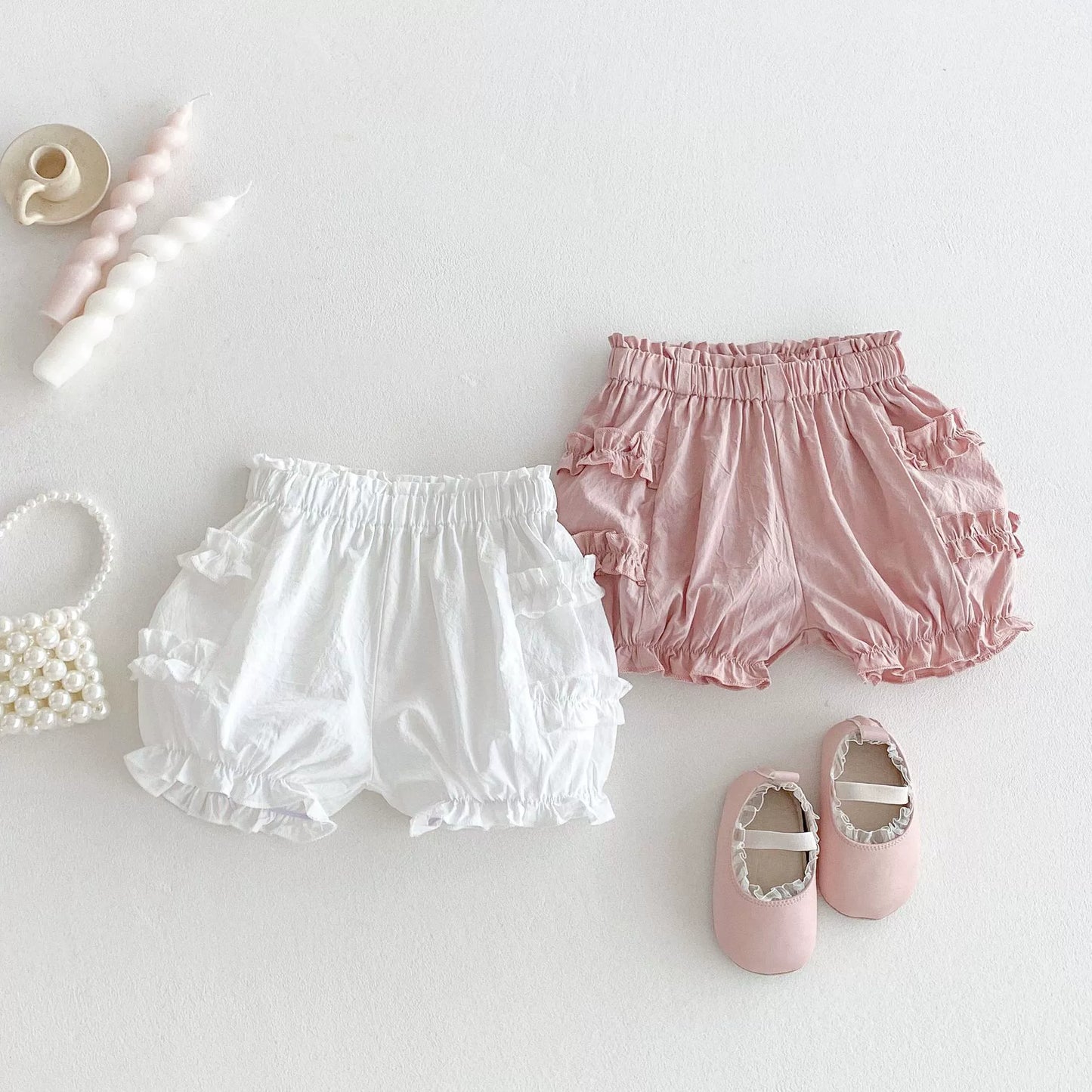 Summer Arrival Kids Girls Cotton Casual Style Ruffle Design Shorts, MyKids-USA®, Shorts, MyKids-USA -  -  -  -  -  -  - 