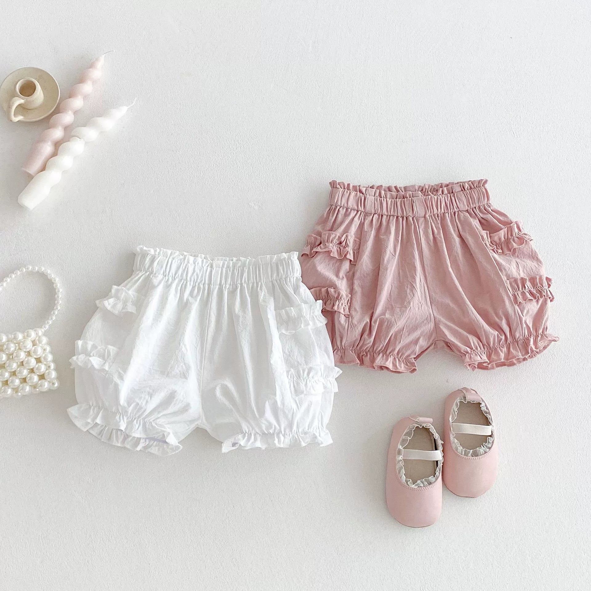 Summer Arrival Kids Girls Cotton Casual Style Ruffle Design Shorts, MyKids-USA®, Shorts, MyKids-USA -  -  -  -  -  -  - 