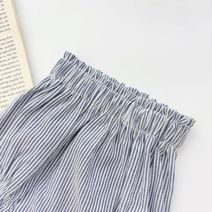 Summer Baby Kids Casual Striped Sleeveless Top Vest with Shorts Clothing Set for Girls, MyKids-USA®, Baby & Toddler Outfits, MyKids-USA -  -  -  -  -  -  - 