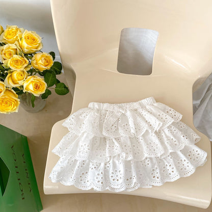 Baby Girl Sling Vest Combo Princess White Skirt Sets