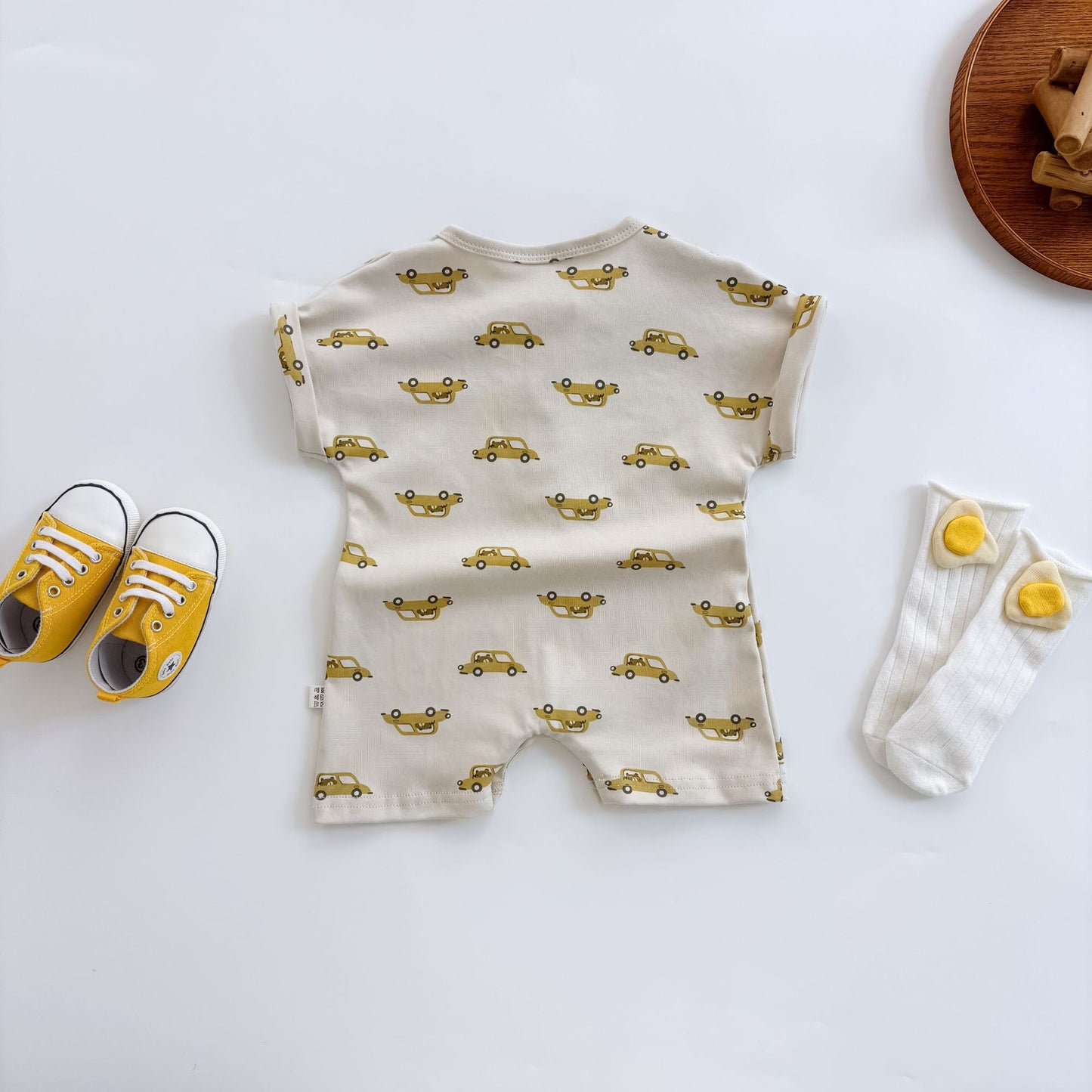Summer Arrival Baby Unisex Cartoon Cars Pattern Short Sleeves Rompers, MyKids-USA®, Baby One-Pieces, MyKids-USA -  -  -  -  -  -  - 