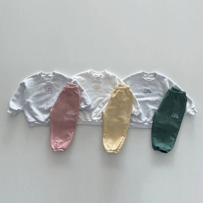 Autumn Baby Kids Unisex Casual Letters Pattern Long Sleeves Top Pullover and Pants Clothing Set, MyKids-USA®, Baby & Toddler Outfits, MyKids-USA -  -  -  -  -  -  - 