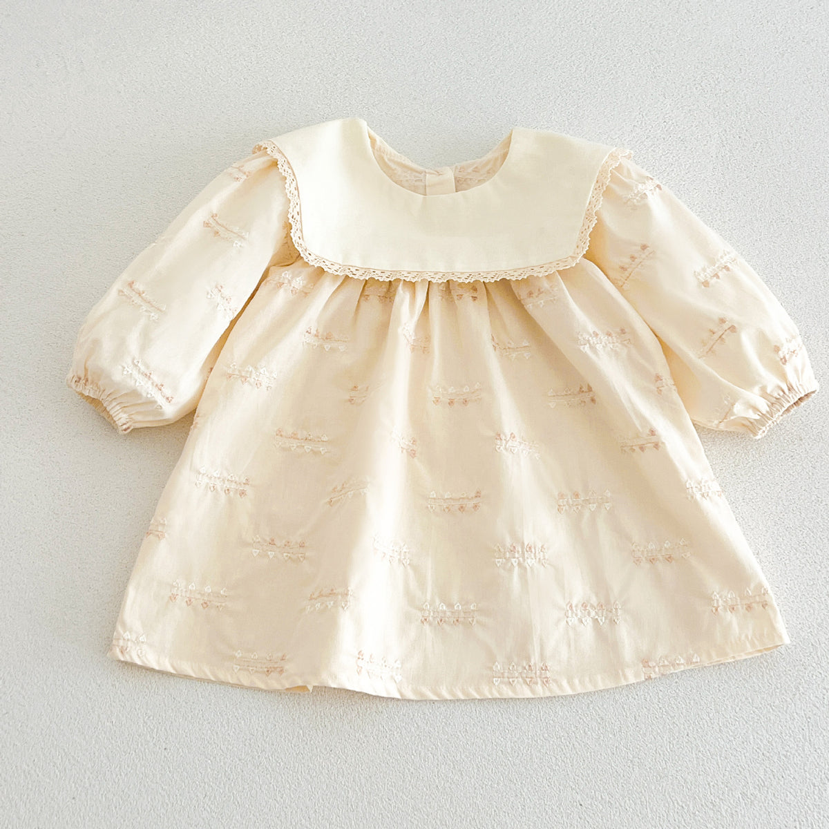 MyKids-USA® Autumn Arrival Baby Kids Girls Embroidery Pattern Long Sleeves Dress