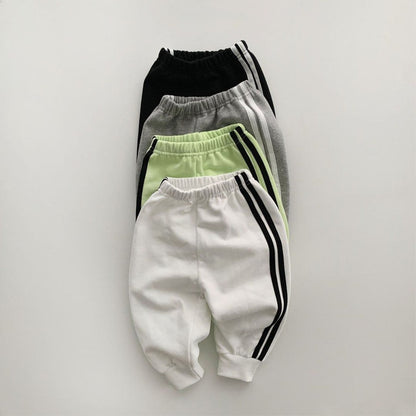 MyKids-USA® Spring and Autumn Baby Kids Unisex Long Sleeves Striped Pullover and Pants Clothing Set