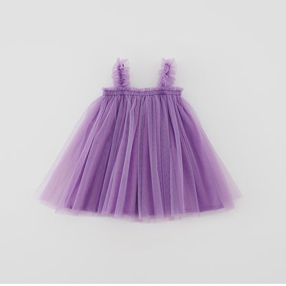 Summer Baby Kids Girls Sleeveless Plain Tulle Strap Dress, MyKids-USA®, Baby & Children's Dresses, MyKids-USA - Size/Age - 80 (9-12M) - Color - Purple -  -  - TR2605162239-E.