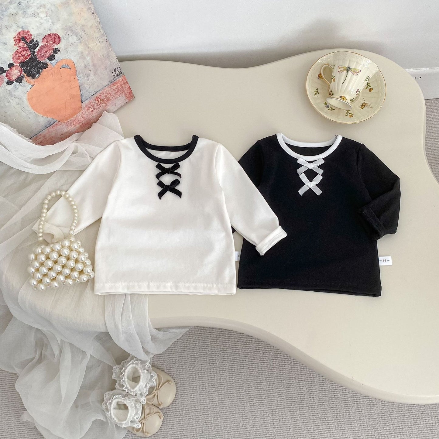 Spring Arrival Baby Girls Color Patchwork Long Sleeves Butterfly-bows Pattern Top, MyKids-USA®, Baby & Toddler Tops, MyKids-USA -  -  -  -  -  -  - .