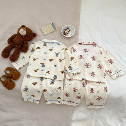 Winter and Autumn Baby Kids Long Sleeves Animals Cartoon Pattern Top and Pants Pajamas Clothing Set, MyKids-USA®, Pajamas, MyKids-USA -  -  -  -  -  -  - 