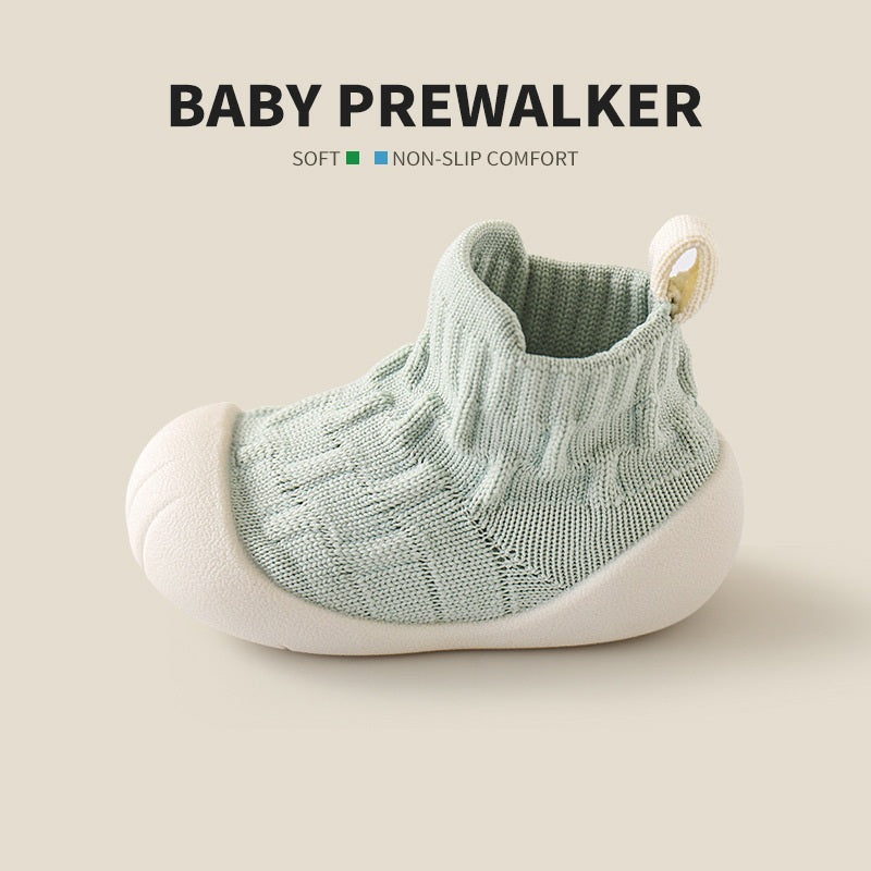 Spring and Autumn Baby Unisex Patchwork Jacquard Pattern Toddler Soft-Sole Walking Shoes, MyKids-USA®, First Steps & Crawlers, MyKids-USA - Size/Age - insole length 11.50 cm - Color - Green -  -  - TR2511140100-D