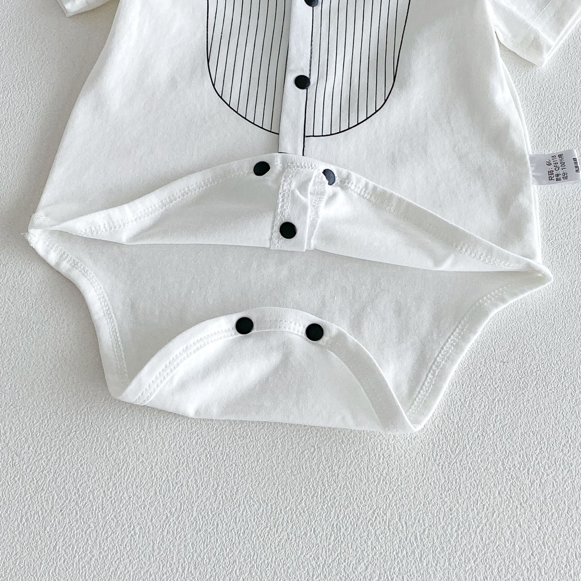 Summer Arrival Baby Boys Short Sleeves Turn-down Collar Striped Pattern Bodysuit, MyKids-USA®, Baby & Children's One-Pieces, MyKids-USA -  -  -  -  -  -  - .
