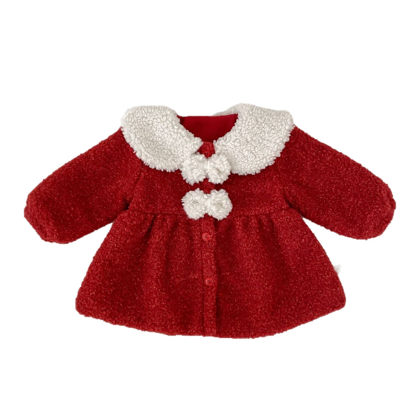 Winter Arrival Baby Kids Girls Color Patchwork Long Sleeves Warm Fluffy Coat, MyKids-USA®, Puffer Jackets, MyKids-USA -  -  -  -  -  -  - 