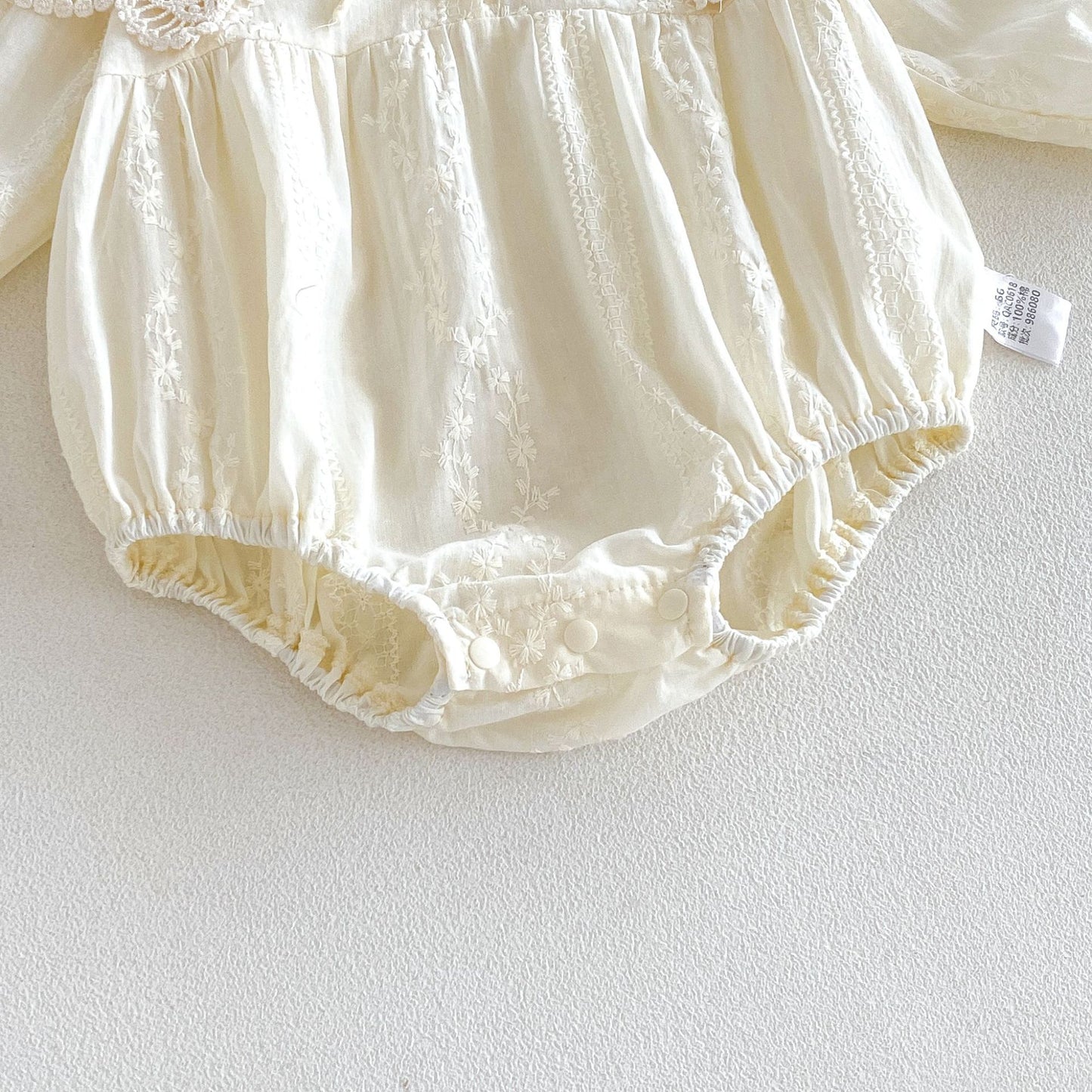 MyKids-USA® Autumn Arrival Baby Girls Long Sleeves Cute Solid Color Lace Trim Bodysuit