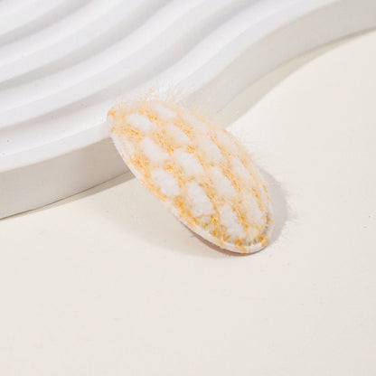 Baby Corn Kernel Fabric Printed Hair Clip for Gentle Side Clipping, MyKids-USA®, Hair Pins, Claws & Clips, MyKids-USA - Size/Age - Average Size (0-8Y） - Color - Light Yellow -  -  - TR2411241516-C.