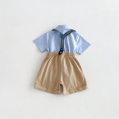 Arrival Summer Baby Kids Boys Short Sleeves Shirt and Strap Overalls Clothing Set, MyKids-USA®, Baby & Children's Outfits, MyKids-USA -  -  -  -  -  -  - .