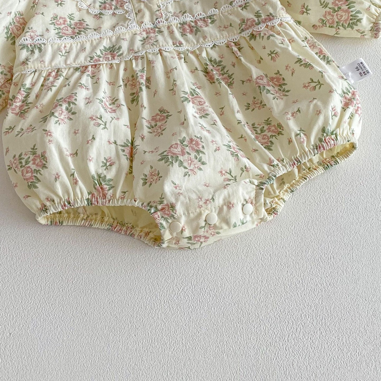 Spring and Autumn Arrival Baby Girls Long Sleeves Cute Floral Bodysuit