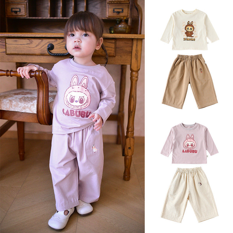 Spring and Autumn Baby Kids Cartoon Pattern Long Sleeves Top and Pants Cute Clothing Set, MyKids-USA®, Baby & Toddler Outfits, MyKids-USA -  -  -  -  -  -  - 