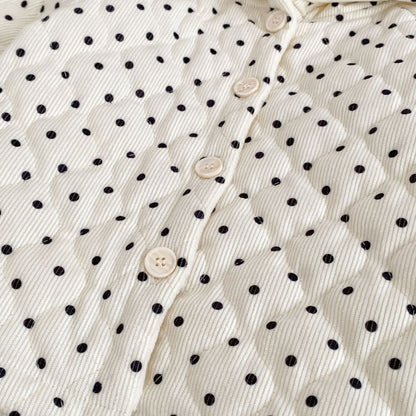 Winter Arrival Baby Kids Unisex Dots Pattern Long Sleeves Fleece-lined Hooded Coat, MyKids-USA®, Baby & Toddler Coats & Jackets, MyKids-USA -  -  -  -  -  -  - 