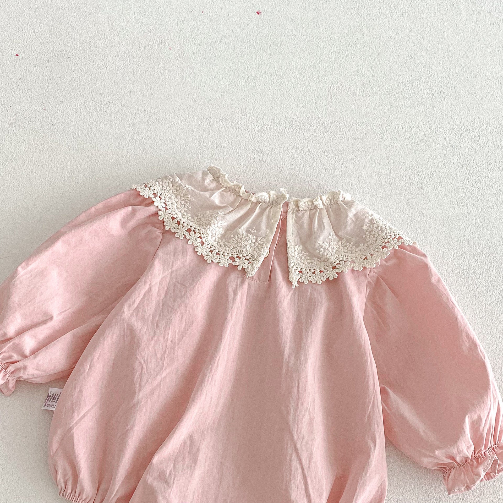 Spring and Autumn Arrival Baby Girls Long Sleeves Cute Floral Collar Pink Bodysuit, MyKids-USA®, Baby One-Pieces, MyKids-USA -  -  -  -  -  -  - .