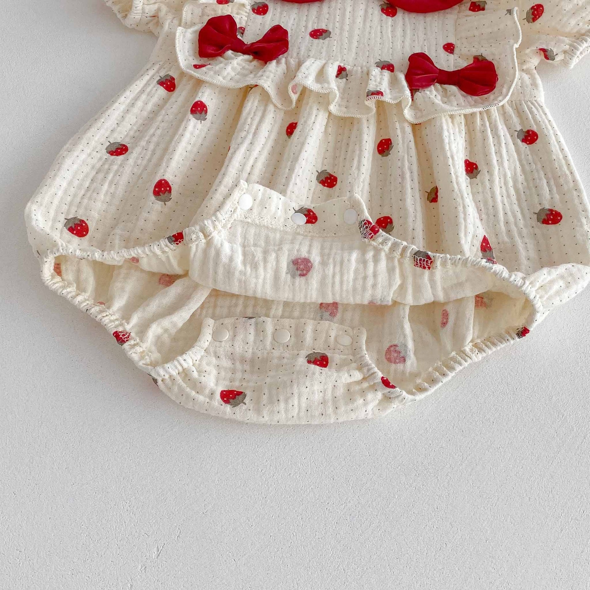 Summer Arrival Baby Girls Cute Short Sleeves Fruits Pattern Onesies, MyKids-USA®, Baby One-Pieces, MyKids-USA -  -  -  -  -  -  - 