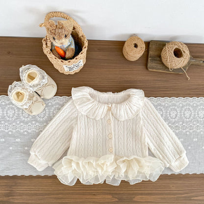 MyKids-USA® Arrival Spring and Autumn Baby Kids Girls Jacquard Pattern Knitted Cardigan Sweater