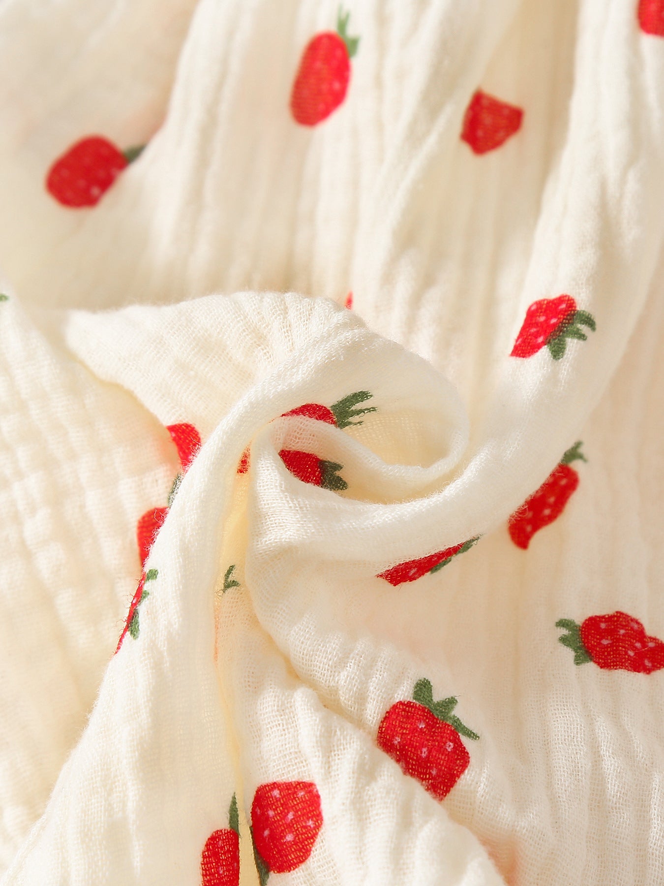 Design Summer Baby Kids Girls Sleeveless Strawberry Pattern Rompers with Hat