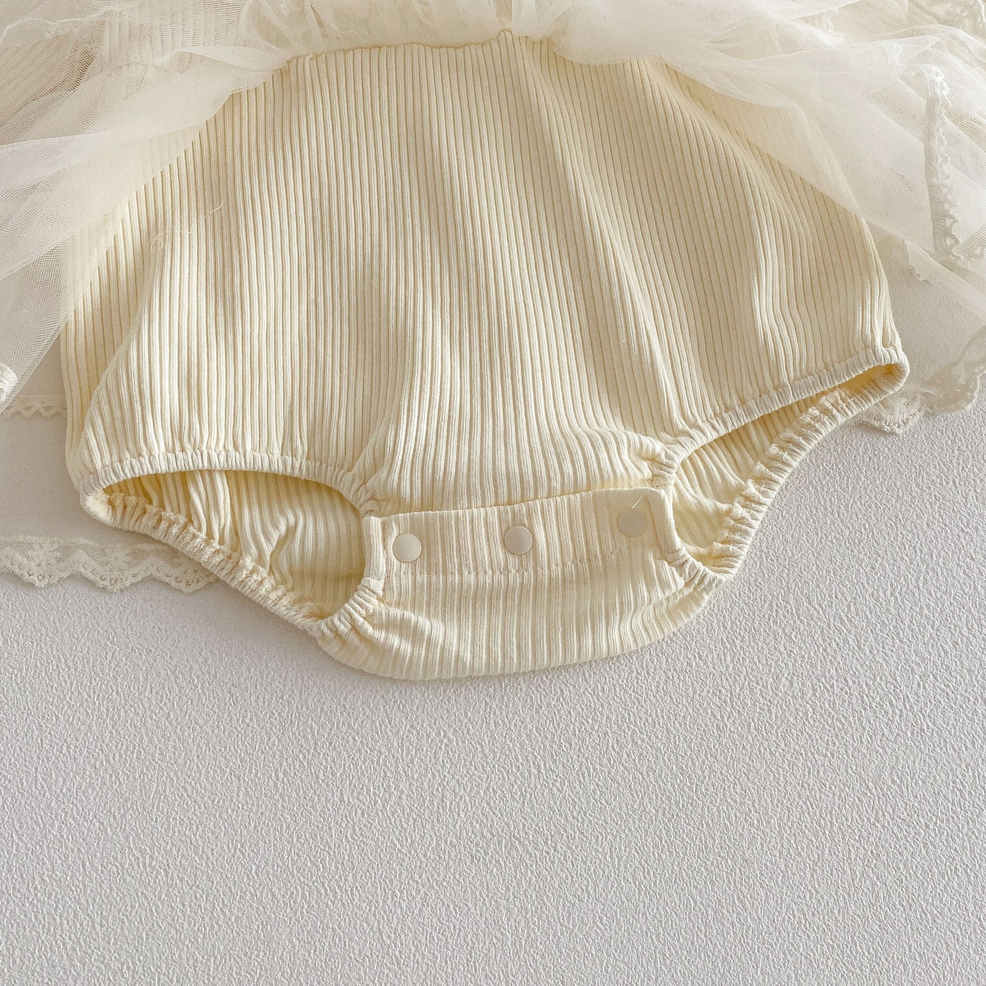 Spring Arrival Baby Girls Long Sleeves Lace Trim Tulle Decorated Bodysuit Dress, MyKids-USA®, Baby & Toddler Dresses, MyKids-USA -  -  -  -  -  -  - .