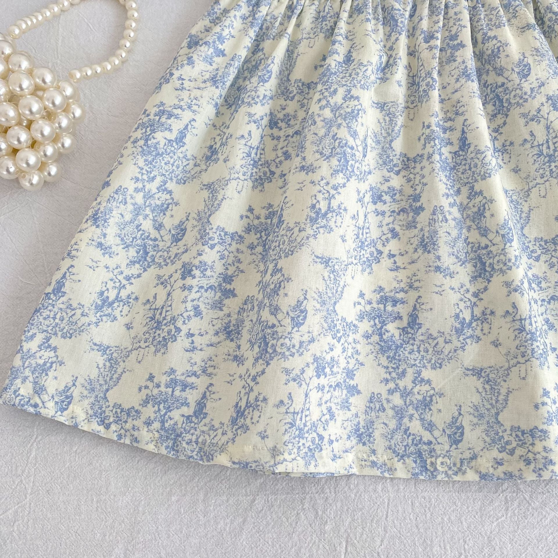 Summer Girls Flowers Pattern Lace Trim Collar Onesies and Dress – Princess Sister Matching Set, MyKids-USA®, Baby & Children's One-Pieces, MyKids-USA -  -  -  -  -  -  - .