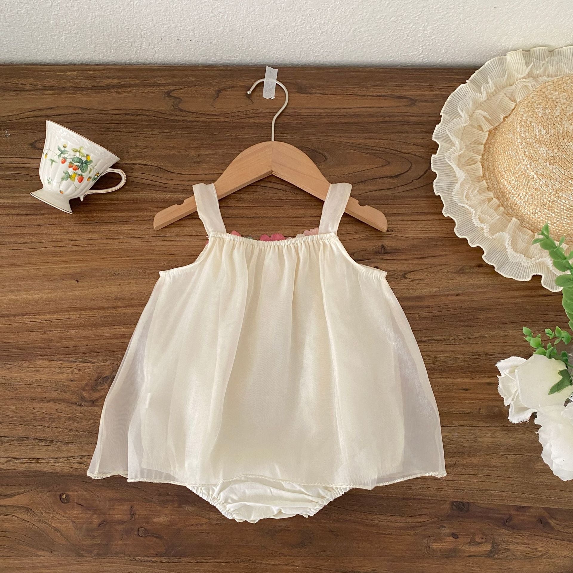 Design Summer Baby Kids Girls Sleeveless Flowers Pattern Strap Bodysuit Dress, MyKids-USA®, Baby & Children's One-Pieces, MyKids-USA -  -  -  -  -  -  - .