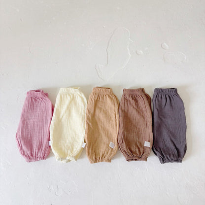 Summer Arrival Kids Unisex Cotton Casual Style Solid Color Pants, MyKids-USA®, Baby & Toddler Bottoms, MyKids-USA -  -  -  -  -  -  - 