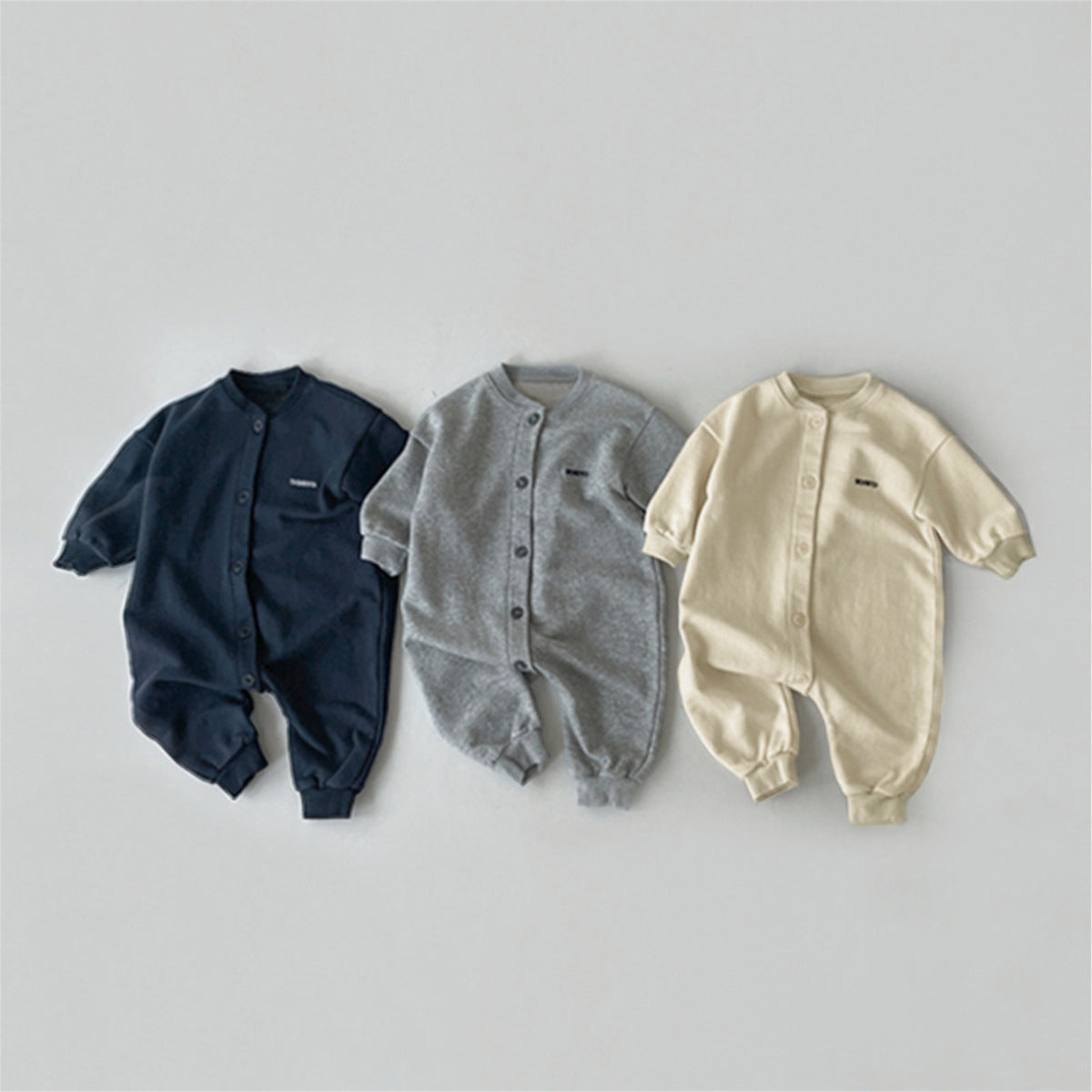 MyKids-USA® Autumn Hot Selling Baby Unisex Letters Pattern Long Sleeves Romper
