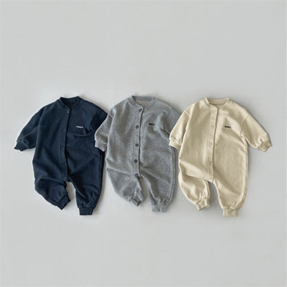 MyKids-USA® Autumn Hot Selling Baby Unisex Letters Pattern Long Sleeves Romper