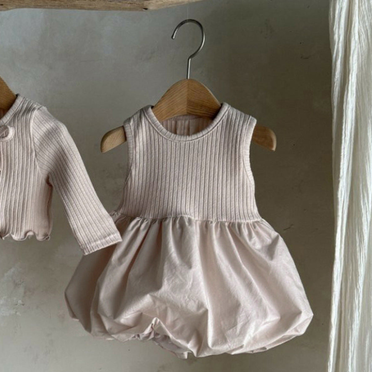 Autumn and Spring Baby Kids Girls Long Sleeves Solid Color Coat and Sleeveless Dress Clothing Set, MyKids-USA®, Baby & Toddler Outfits, MyKids-USA -  -  -  -  -  -  - .