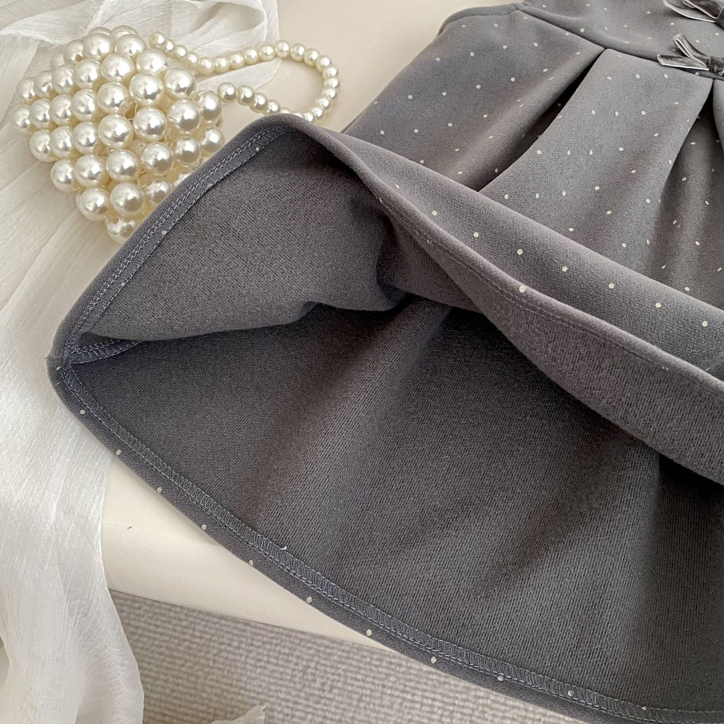 Winter and Autumn Baby Kids Girls Sleeveless Dots Pattern Dress and Plain Top Clothing Set, MyKids-USA®, Baby & Toddler Outfits, MyKids-USA -  -  -  -  -  -  - 