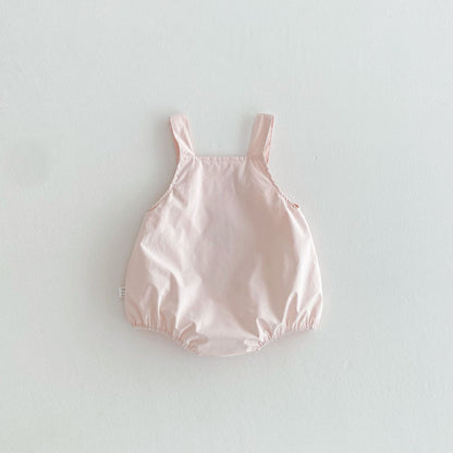 Summer Arrival Baby Unisex Teddy Bear Embroiedred Sleeveless Strap Onesies Overalls, MyKids-USA®, Baby One-Pieces, MyKids-USA -  -  -  -  -  -  - 