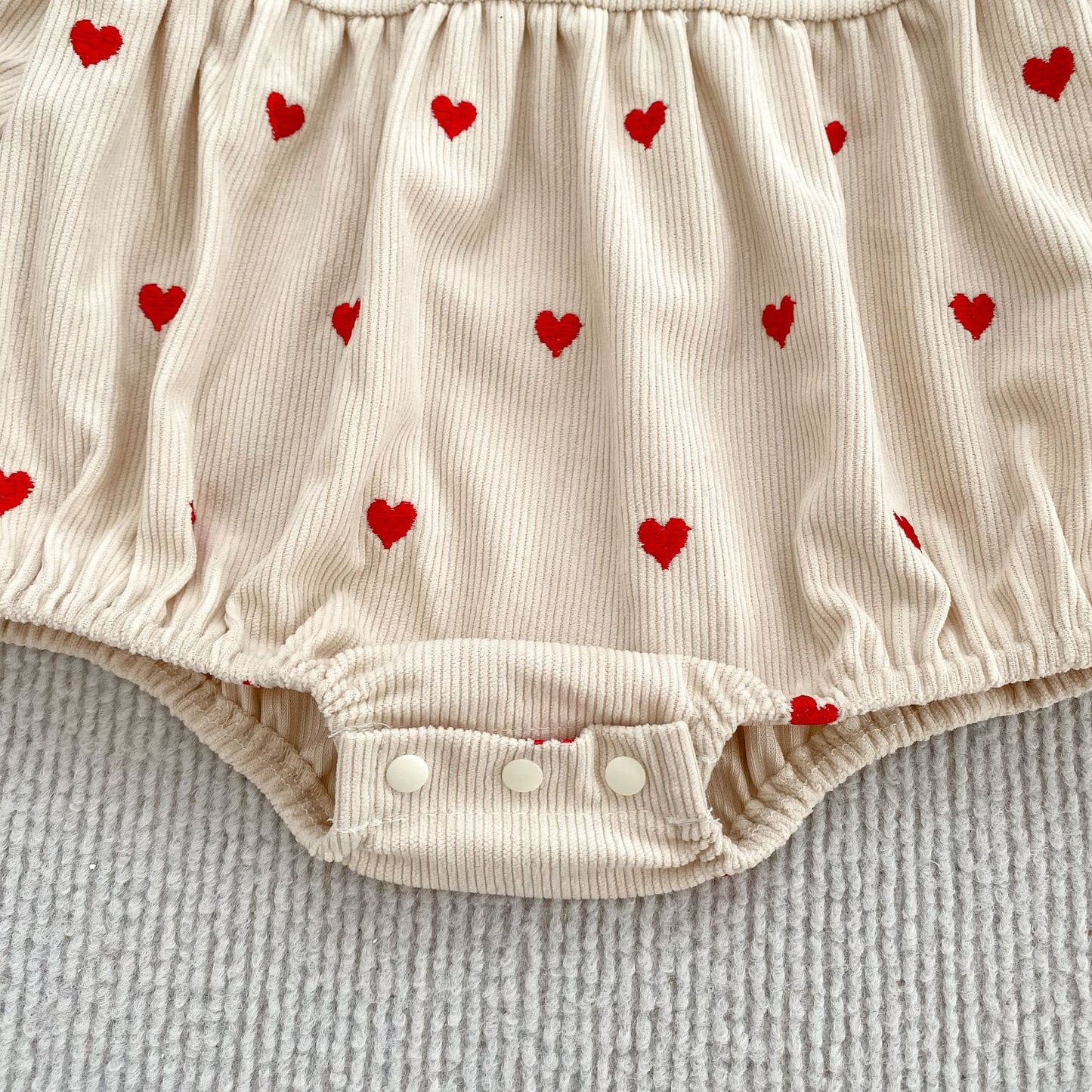MyKids-USA® Autumn Hearts Pattern Baby Kids Girls Princess Long Sleeves Bodysuit