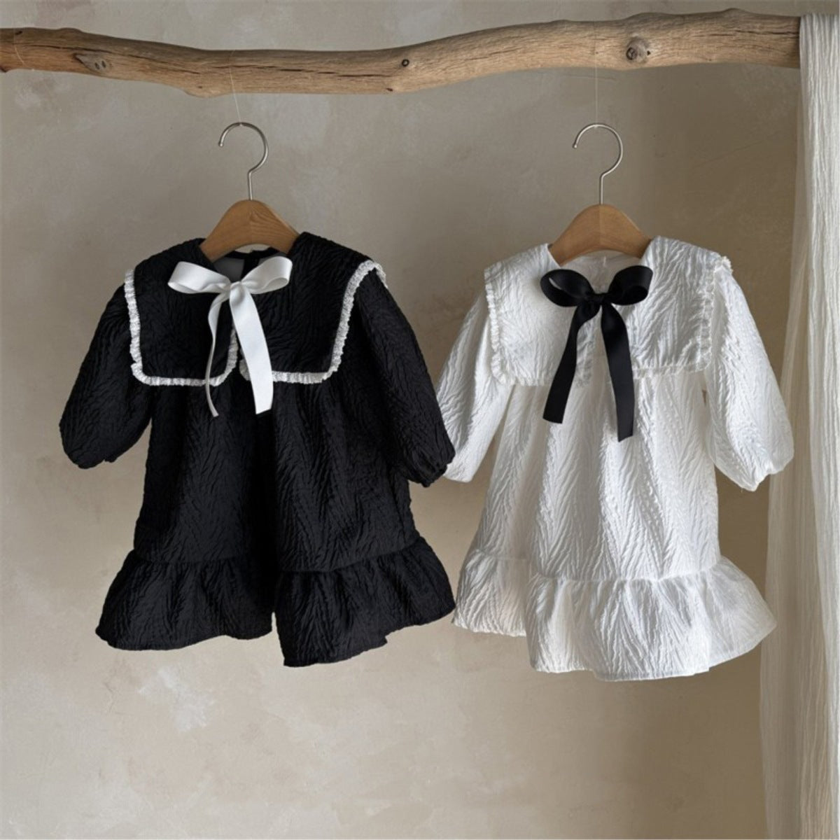 MyKids-USA® Autumn Butterfly-bows Baby Kids Girls Princess Long Sleeves Dress