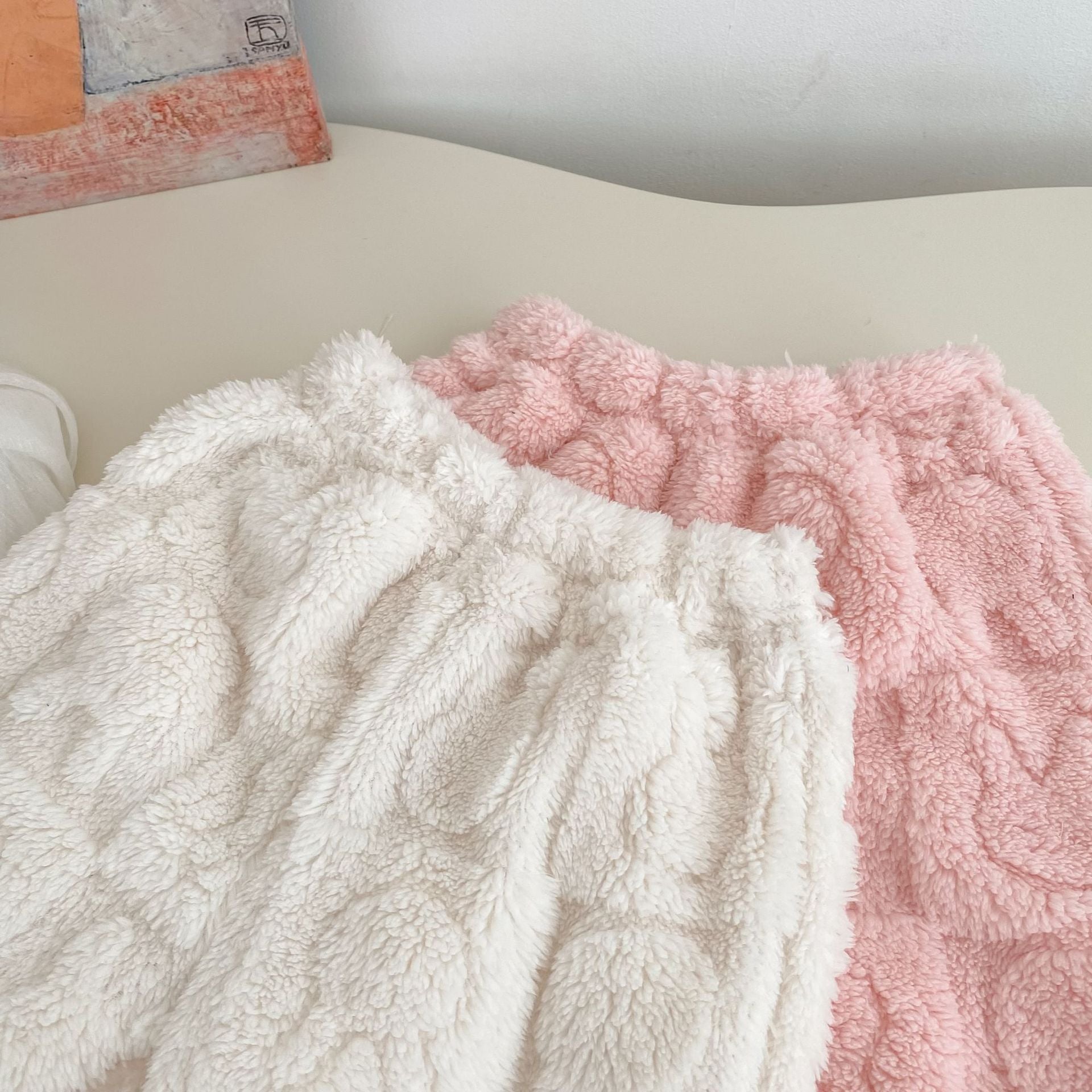 Winter Baby Kids Girls Long Sleeves Cute Rabbits Pattern Top and Pants Fluffy Warm Pajamas Clothing Set, MyKids-USA®, Pajamas, MyKids-USA -  -  -  -  -  -  - 