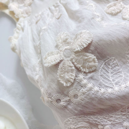 Summer Hot Selling Baby Girls Sleeveless Solid Color Flowers Embroidered Vest and Red Bloomers Clothing Set, MyKids-USA®, Baby & Toddler Outfits, MyKids-USA -  -  -  -  -  -  - 