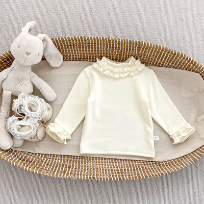 MyKids-USA® Baby Kids Girls Solid Color Turtle Neck Long Sleeves Top